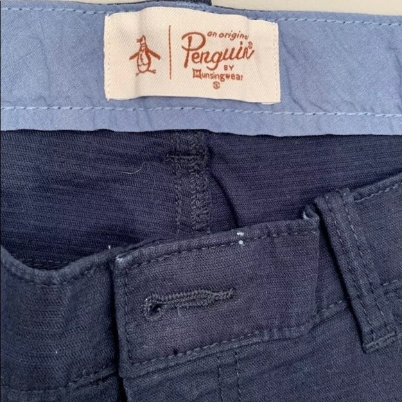 Original Penguin Pants Adult 32X29 Navy Blue Stretch Formal Chino Mens - Picture 8 of 12